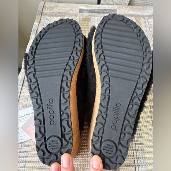 NWT BIRKENSTOCK NAMIKA TEDDY WEDGE
IN BLACK Size US 8 EU 39 - Picture 7 of 12